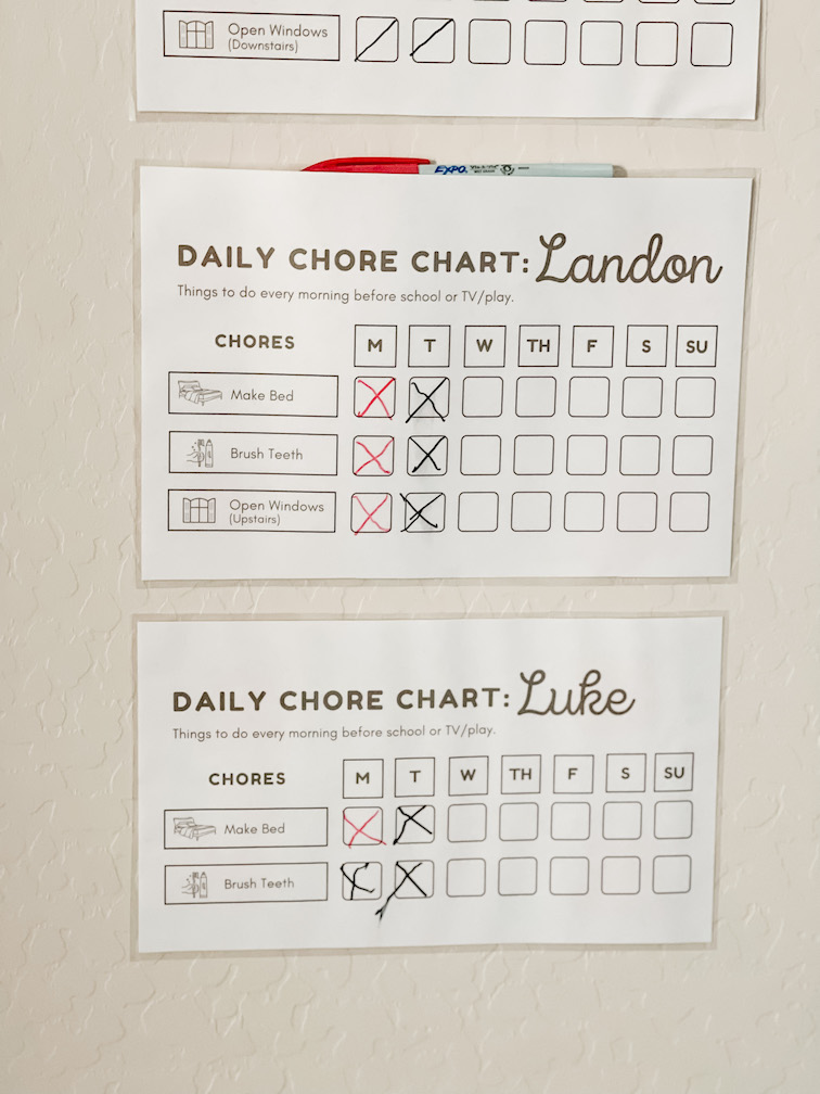Daily Chore Charts